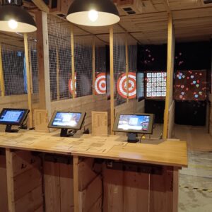 Les cibles interactives au lancer de haches